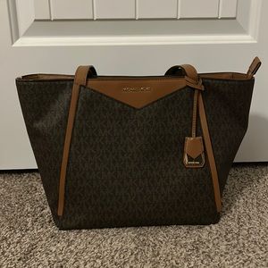 Michael Kors Brown Whitney Shoulder Tote Bag